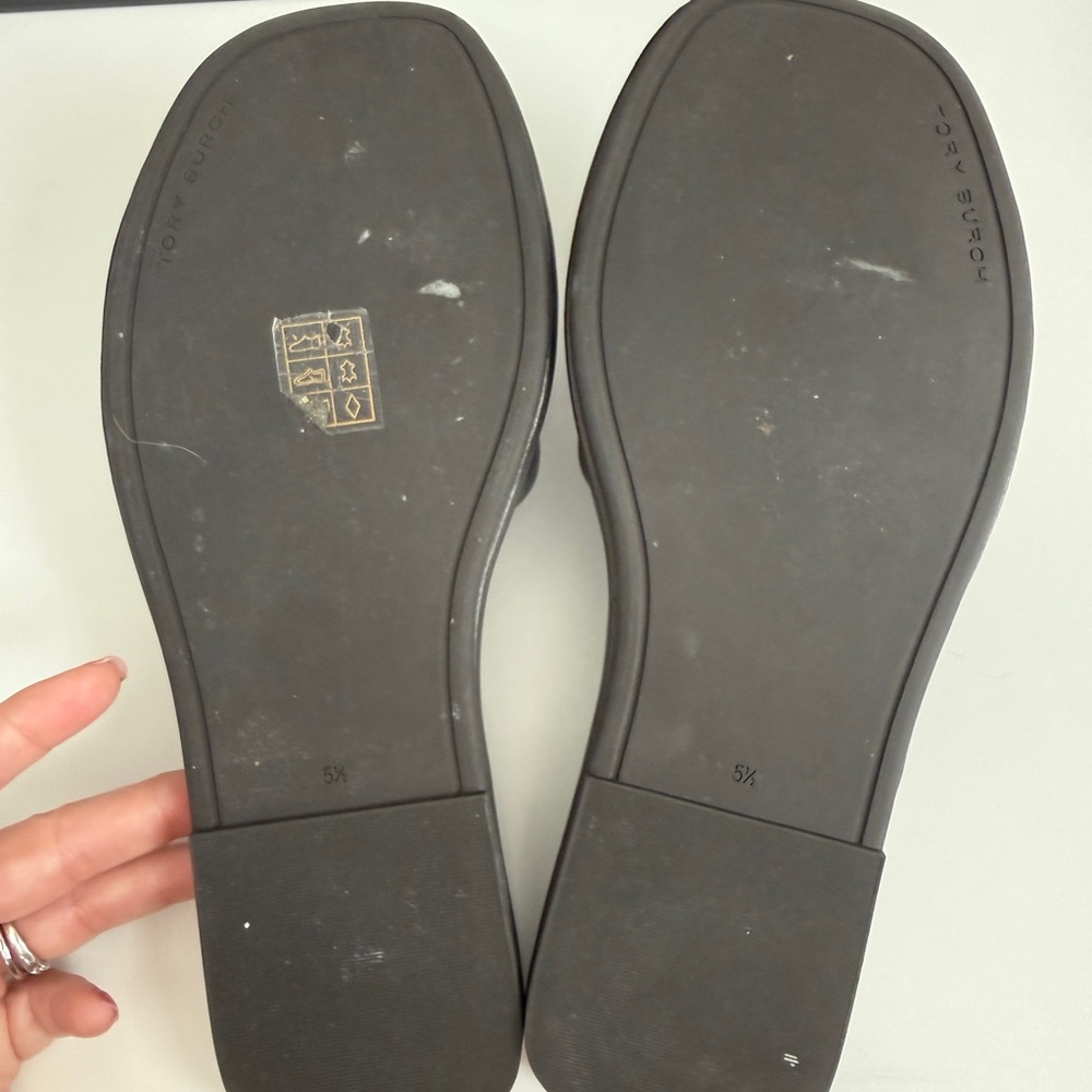 Tory Burch Dark Brown Sport Slides - Picture 4 of 4